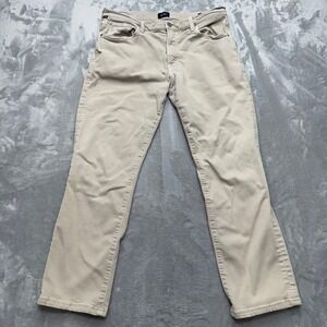 Citizens of Humanity Pants Mens 35 Beige The Gage Slim Straight Leg Soft Weft